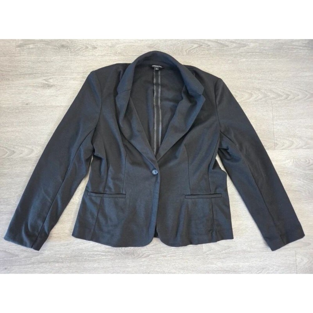 George Black Open Front Blazer Jacket Women’s Size 18 Long Sleeve Career